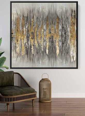 لوحة الوان زيتية كانفس بتصميم فن زيتي مودرن