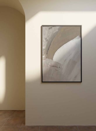 لوحات التجريدية كانفاس بتصميم فن تجريدي حديث بالوان راقيه