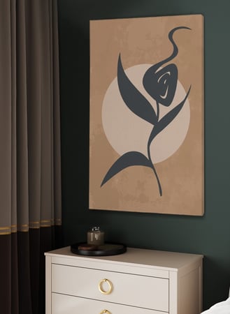 اشتر واحده من افضل لوحات تجريد كانفس على شكل زهرة بالوان فاخرة