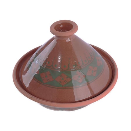 طاجن مطلي مزخرف مقاس 25