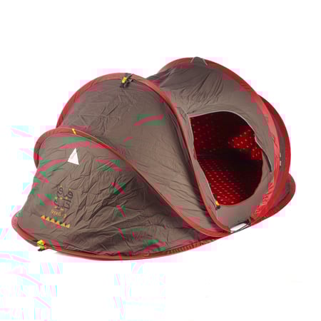 خيمة المبيت الشتوية رمادي داخل عنابي 1.1*1.5*2.5