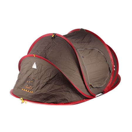 خيمة المبيت الشتوية رمادي داخل عنابي 1.1*1.5*2.5