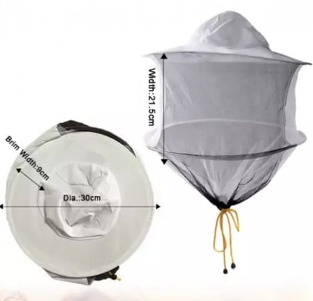 قناع نحال دائري ابيض