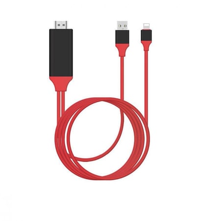 كيبلHDMI To lightning من الايفون الى الشاشه