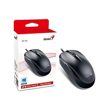 Genius DX–120 Wired Optical Mouse, Black ماوس