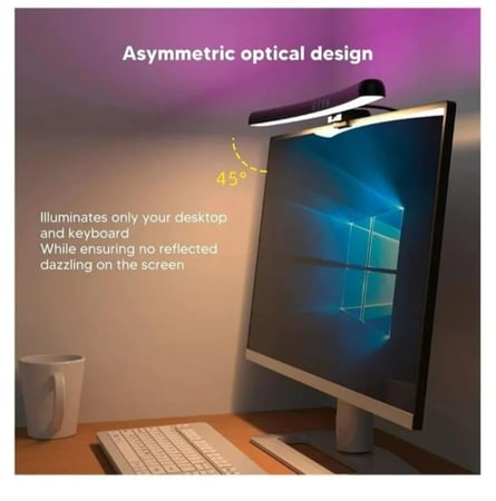 إضاءة سيت اب فوق الشاشة متغيرة مع RGB خلفي