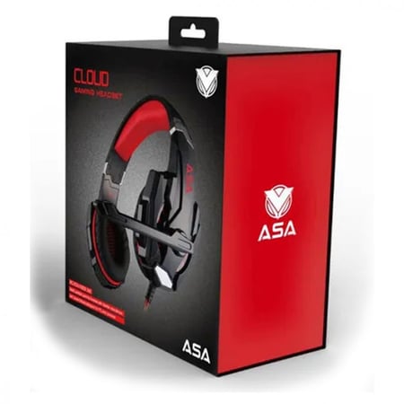 ASA CLOUD GAMING HEADSET PC/PSA/XBOX ONE - RED