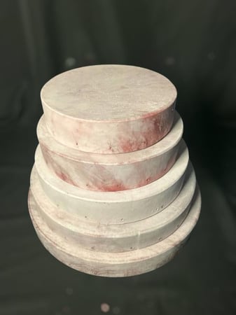 مجموعة دفوف احترافية من الجلد الأبيض السميك – صوت قوي وجودة عالية