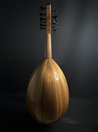 ظهر العود الموسيقي سوبر لوكس خشب جوز