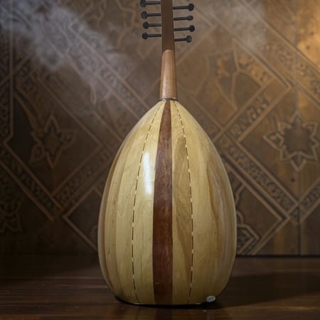 بكج العود التعليمي الفاخر - طقم أوتار كرستال مع 4 ريش