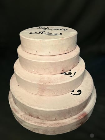 مجموعة دفوف من الجلد الطبيعي السميك بنقوش وعبارات رمضانية مميزة