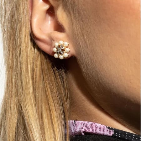 Tory Burch Women's Crystal-Embellished Stud Earrings