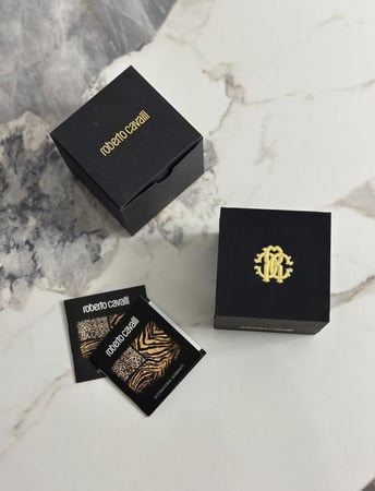 Roberto cavalli silver rosegold watch