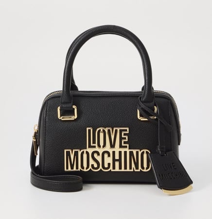 LOVE MOSCHINO CUT OUT LOGO BAG IN NUDE COLOUR