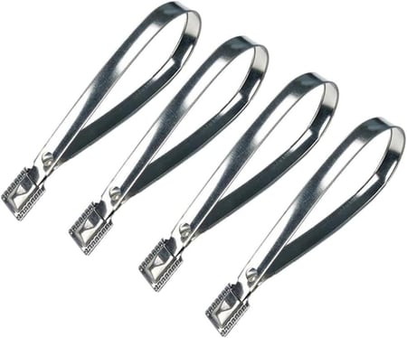 اربطة معدنية مع قفل ذاتي