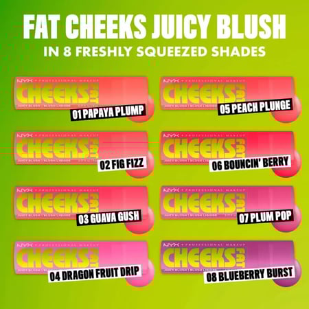 أحمر خدود سائل فات تشيكي -08 BLUEBERRY BURST