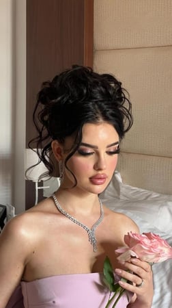 طقم دقة الالماس -وردي