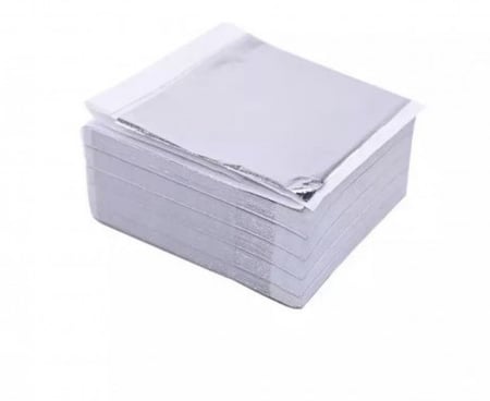 ورق ذهب 100ورقه للغلاف متوفر لونين