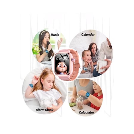 ساعة تتبع ذكية للأطفال – اصدار مطور - شاشة اموليد - تدعم صامت من فون بلانت