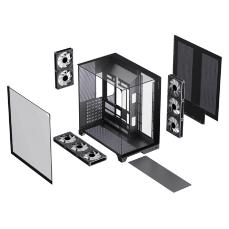 كيس كمبيوتر INFINTY PLUS بتصميم مميز مع 8 مراوح