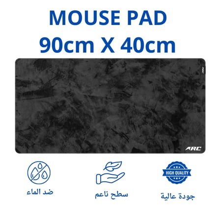 ماوس باد ARC باللون الرمادي الغامق  والاسود