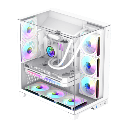 كيس كمبيوتر INFINTY PLUS بتصميم مميز مع 8 مراوح