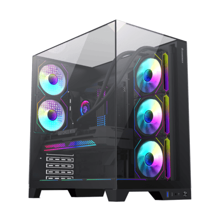 كيس كمبيوتر INFINTY PLUS بتصميم مميز مع 8 مراوح