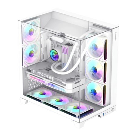 كيس كمبيوتر INFINTY PLUS بتصميم مميز مع 8 مراوح