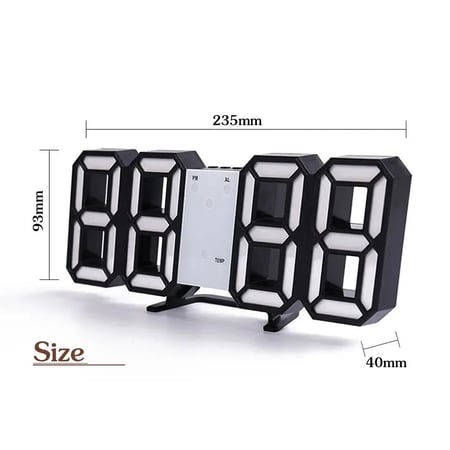 digital clock 3d