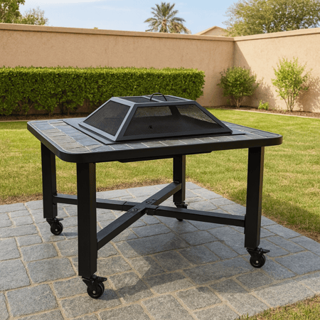 منقل حديد بكفرات