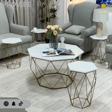 طقم طاولة مع 4 خدمة