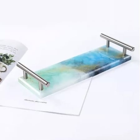 مقابض الصواني لون فضي عدد 2 حبة