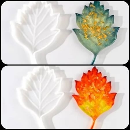 قالب صينية ورقة الشجر