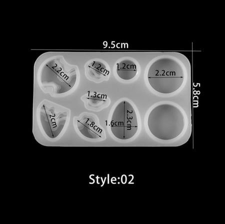 قالب ميداليات البحر على شكل مربعات شكل 3