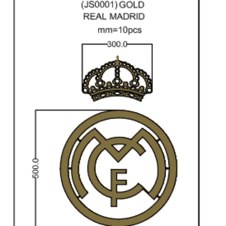 لوحة معدنية حائط شعار ريال مدريد