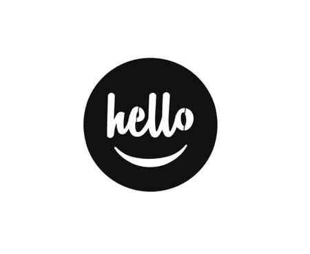 لوحة جدارية ترحيبيه معدنية HELLO