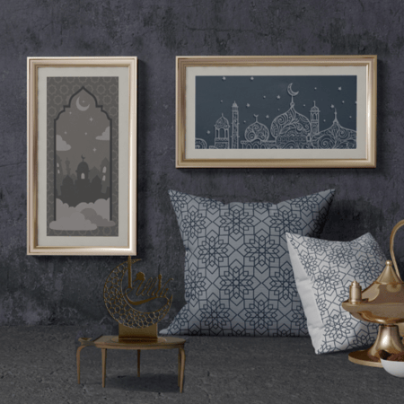 كلمة الله  معدنية زخرفة ديكور طاولة