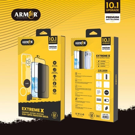 ARMOR - بكج ايفون  10in1 حماية قصوى من 10 قطع