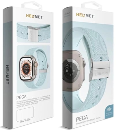 PECA HELMET - سوار جلدي أنيق لساعة أبل