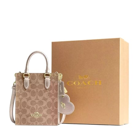 شنطة كوتش توت صغيرة بيج