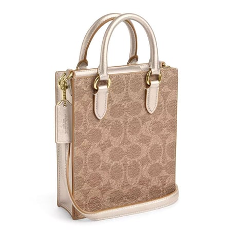 شنطة كوتش توت صغيرة بيج