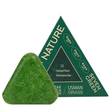 سيفن جرين نيتشر صابونه شامبو الشعر اكثر من 12 عشبة ومستخلصات نباتية طبيعية 100% - 125جرام