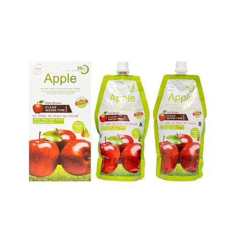 قلوبال ستار ابل صبغة سريعة للشعر لون بني غامق - 500مل + 500مل