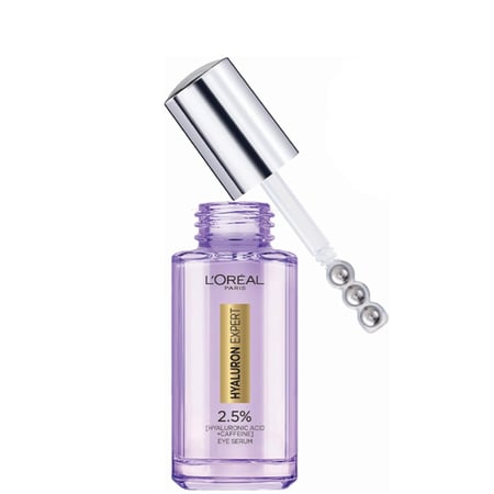 لوريال باريس هيالورون إكسبيرت سيروم العين 2.5% بحمض الهيالورونيك والكافيين لمعالجة الهالات السوداء وتجاعيد وشد وترطيب محيط العين - 20مل