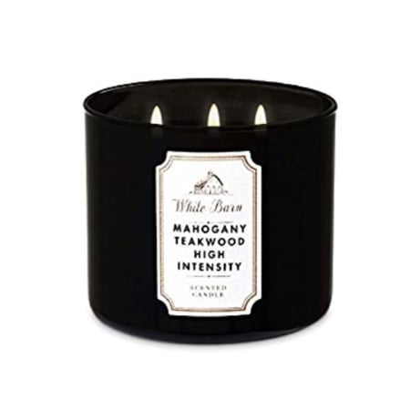 باث اند بودي ووركس شمع معطر 3 فتلات - 411 جرام - ماهوجني تيك وود هاي