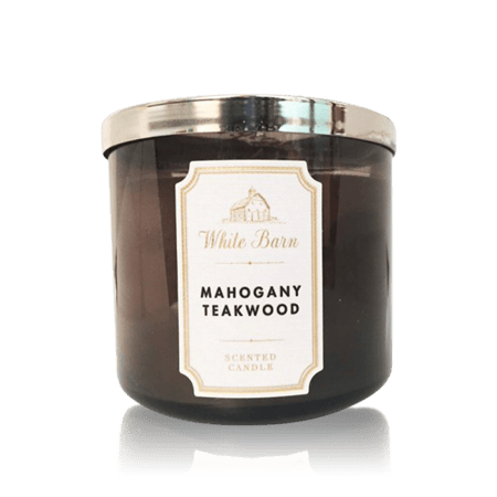 باث اند بودي ووركس شمع معطر 3 فتلات - 411 جرام - ماهوجني تيك وود هاي