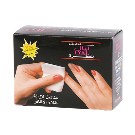 ليال مناديل لازالة طلاء الاظافر المعطره 24حبه