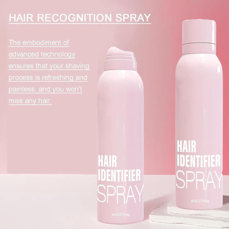 بخاخ تحديد الشعيرات الدقيقة غير المرئية للوجه والجسم تركيبة نباتية لطيفة وآمنة لجميع أنواع البشرة - 114 مل + 4 شفرات حلاقة