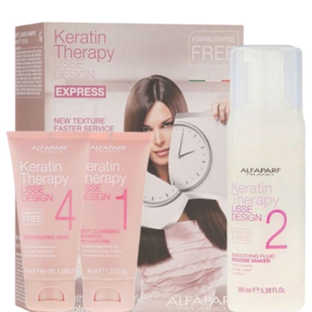 الفا بارف ميلانو كيراتين ثيرابي مجموعة فرد الشعر بالكيراتين والكولاجين - 3قطع