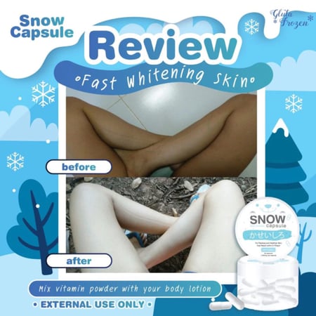 جلوتا فروزن سنو كبسولات بياض الثلج بودرة اربوتين والجلوتاثيون وبروتين الأرز وفيتامين سي C والكولاجين لتفتيح التصبغات وتبييض البشرة ومعالجة البقع الداكنة وتوحيد لون البشرة - 30 كبسولة ٥٠٠ ملجم لكل كبسولة غير قابل للاكل للاستخدام الخارجي فقط